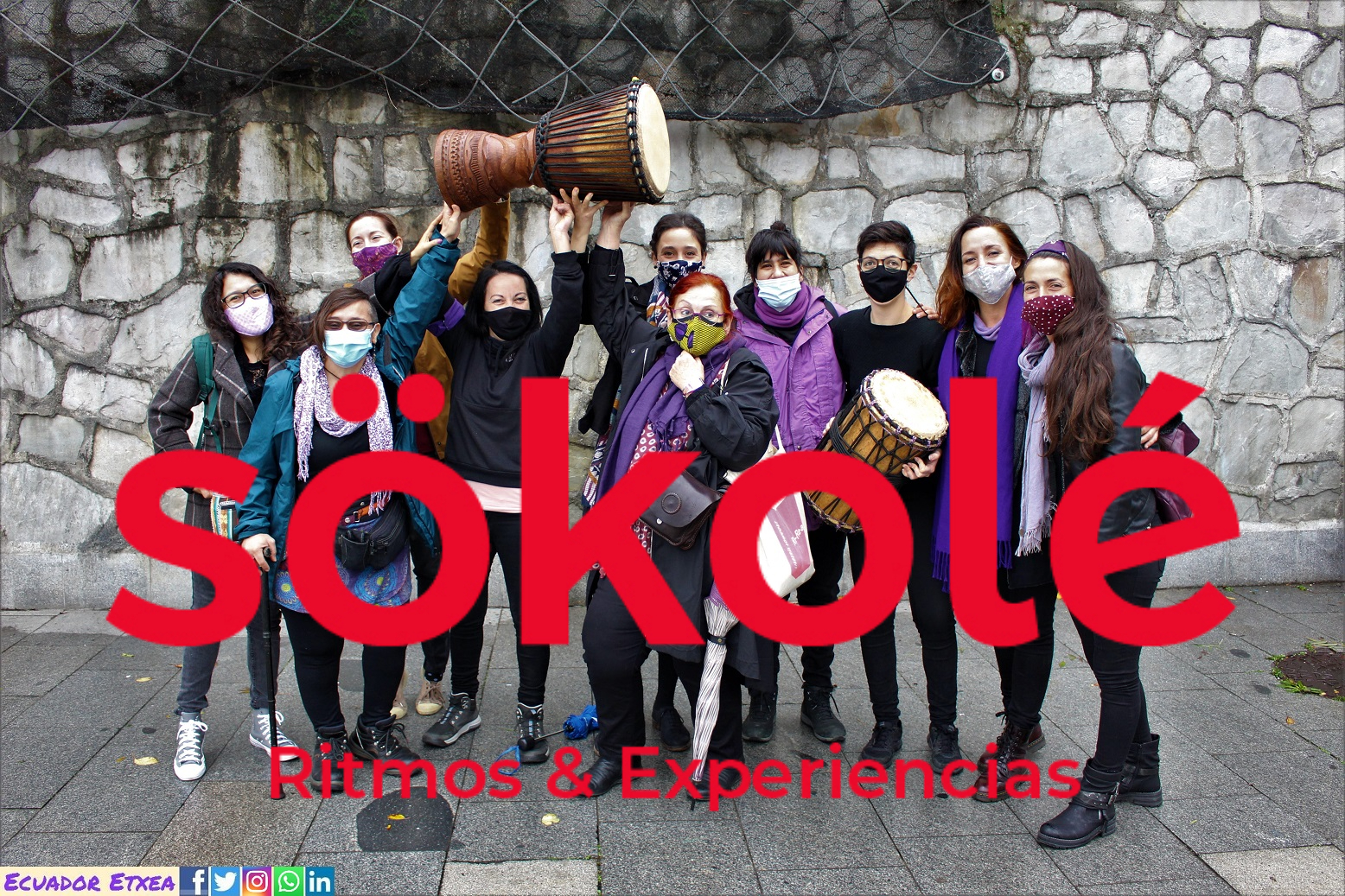 sokole-ritmos-experiencias-percusión-africana-mujeres-tambores-bilbao-euskalherria-guatemala-igualdad-feminismo-elena-sheyla-memoria