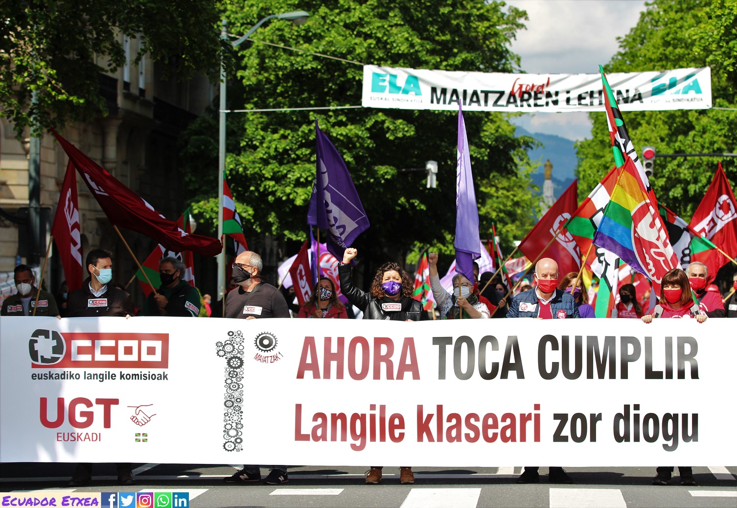 1mayo-primero-mayo-ccoo-ugt-euskadi-bilbao-gobierno-vasco-clase-trabajadora-ahora-toca-reforma-laboral-pensiones-smi