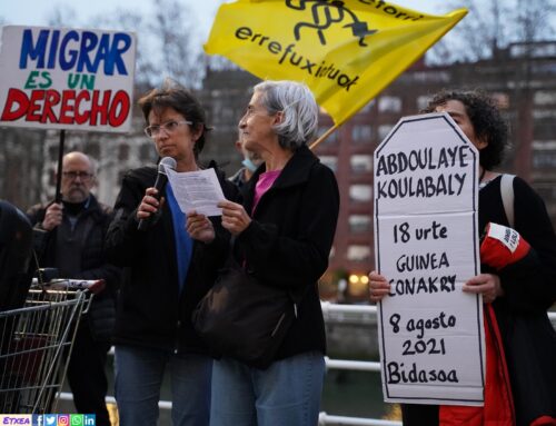 Bilbao, Gasteiz e Iruñea exigen respuestas ante la desaparición de un joven migrante en el Bidasoa