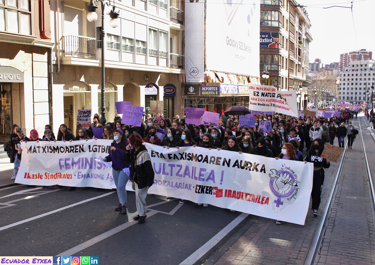8M-8-marzo-mujeres-huelga-estudiantil-estudiantes-feminista-Bilbao-violencia-machista-LGTBIfobia-fascismo