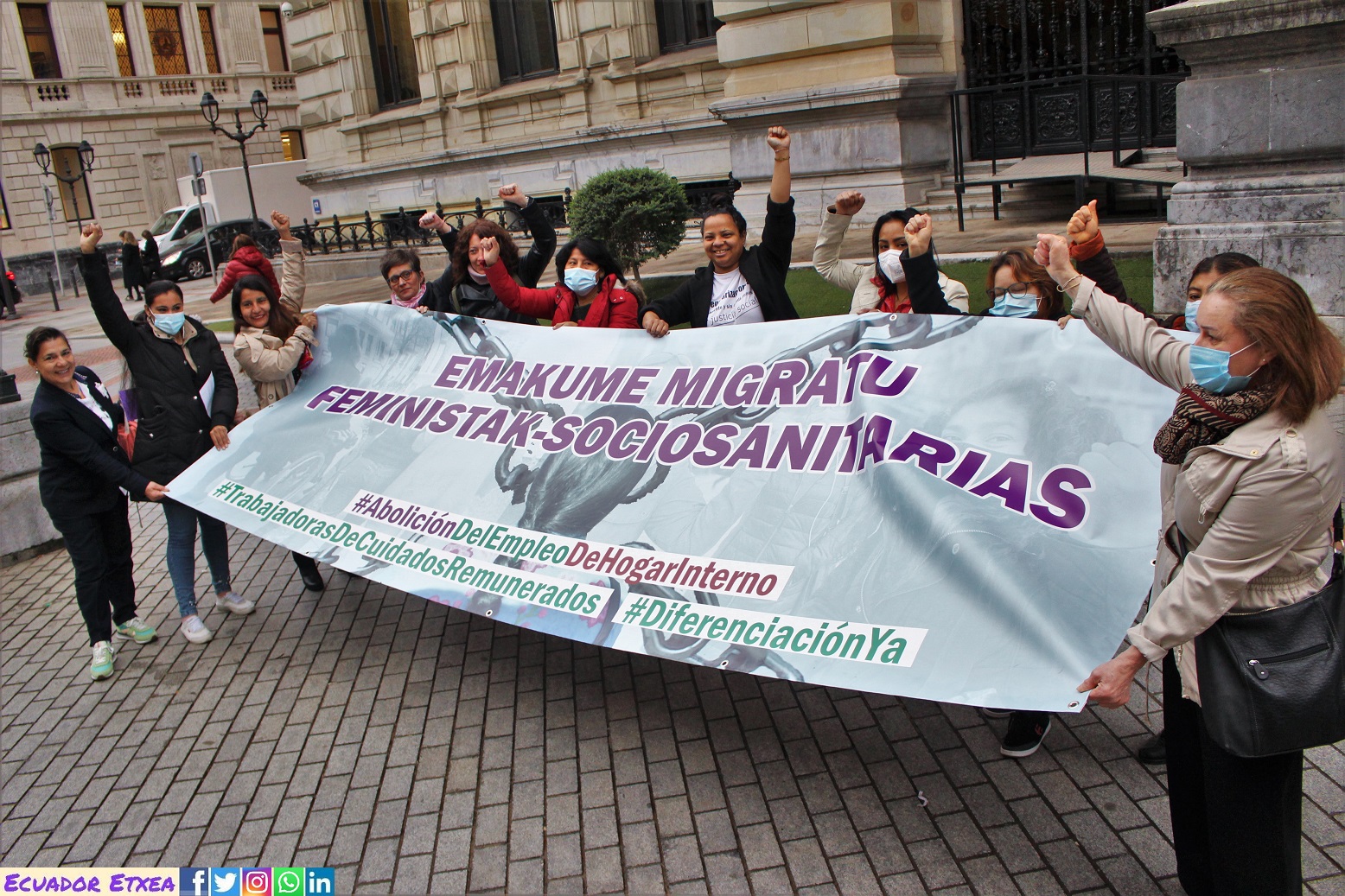 Mujeres-Migradas-Feministas-Cuidadoras-Socio-sanitarias-bilbao-vasco-abolición-empleo-hogar-interno-extranjería