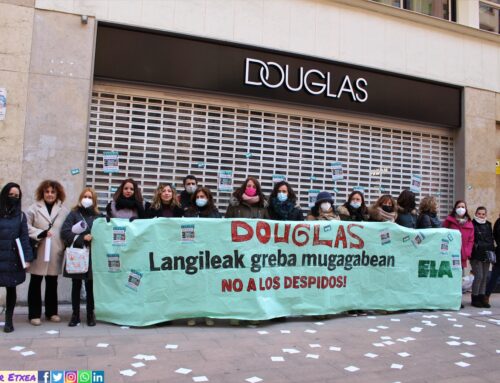 Lucha titánica de trabajadoras de la multinacional alemana Douglas contra su despido