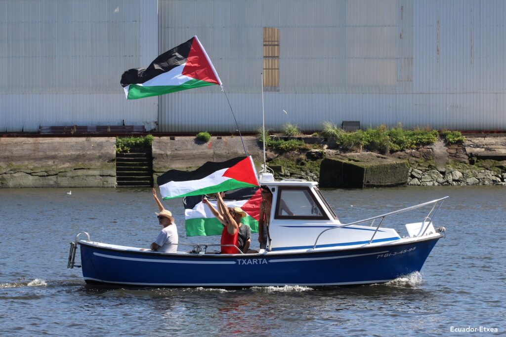 global-sumud-flotilla-gaza-palestina-barco-vasco-euskalherria-barcelona
