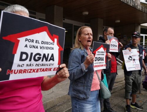 Los desahucios de segunda: una vecina de Sestao y su hijo de cinco años, sin repercusión mediática