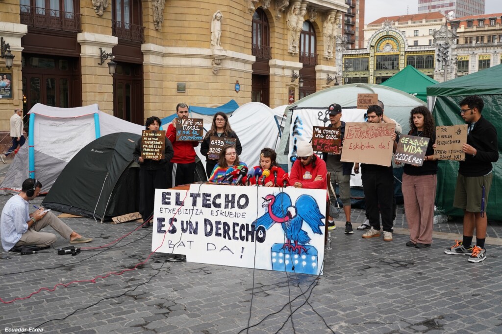 acampada-vivienda-bilbao-vasco-movilizaciones-euskalherria-sindicato-LAB-decretos-PNV-junts-psoe-sumar